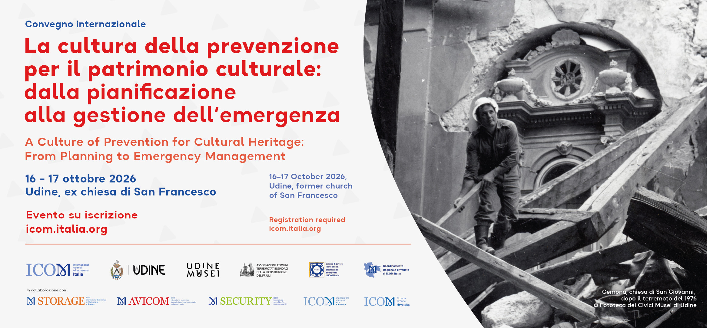 La cultura della prevenzione per il patrimonio culturale: dalla pianificazione alla gestione dell’emergenza 