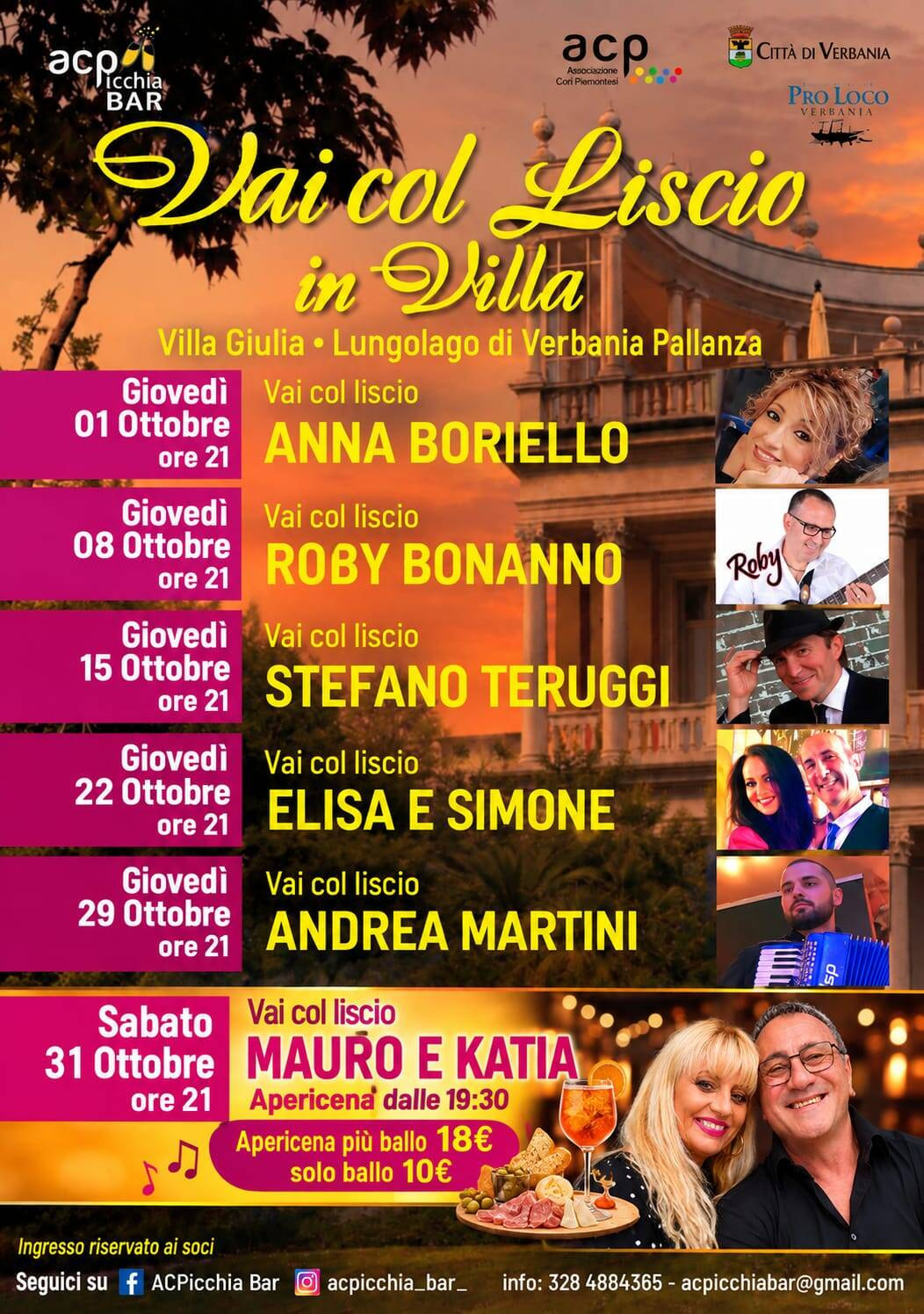 Vai col liscio in Villa 