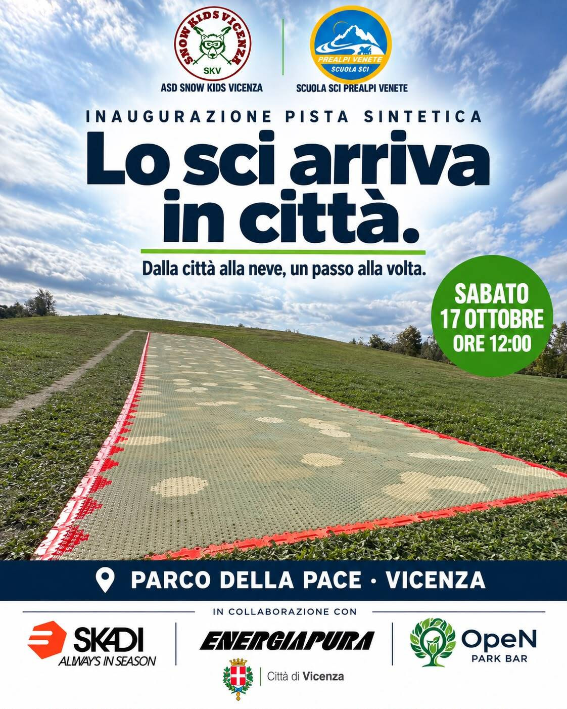 Lo sci arriva in città