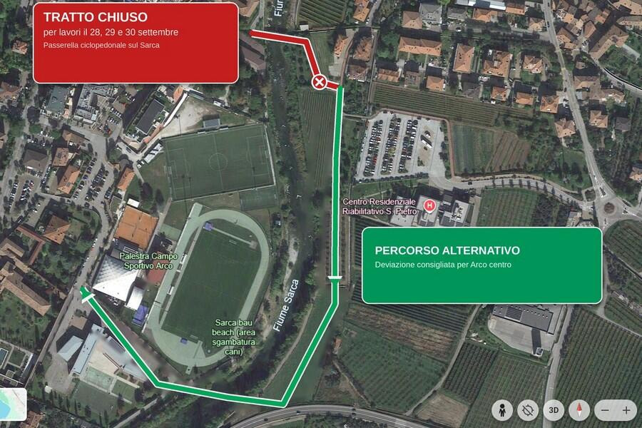 chiusura passerella settembre 2026