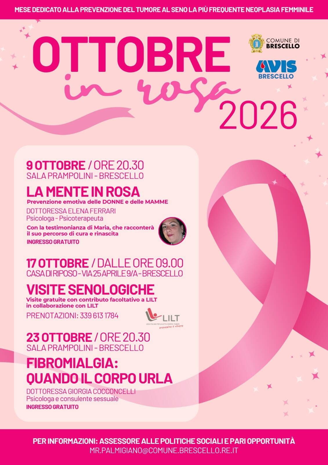 Ottobre in rosa 2026