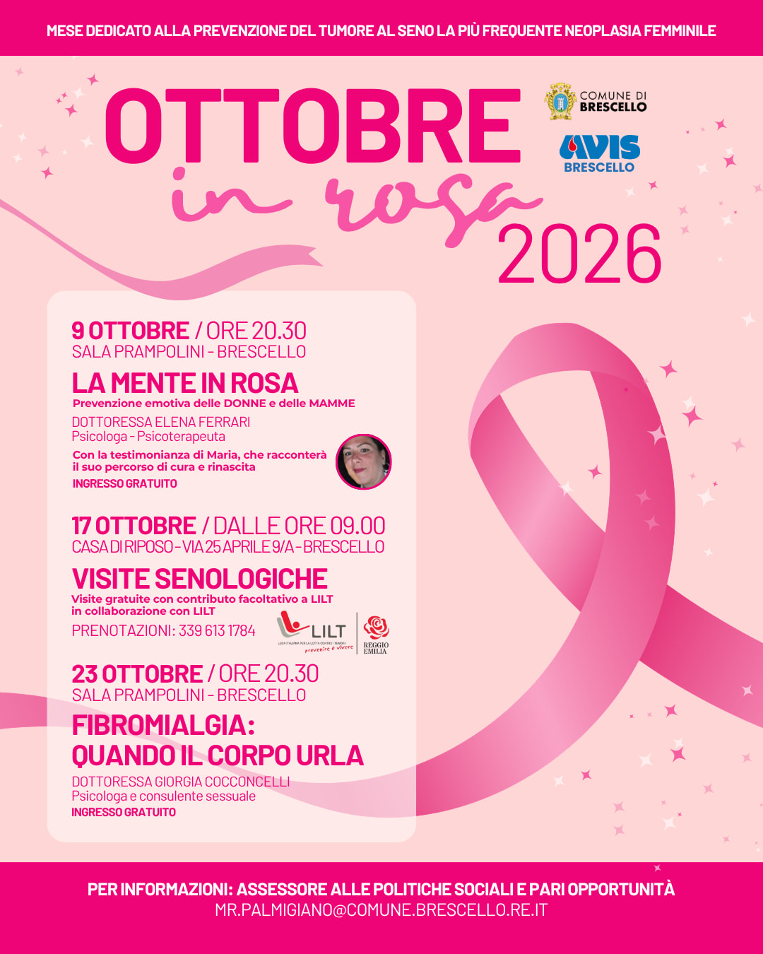Ottobre in rosa 2026