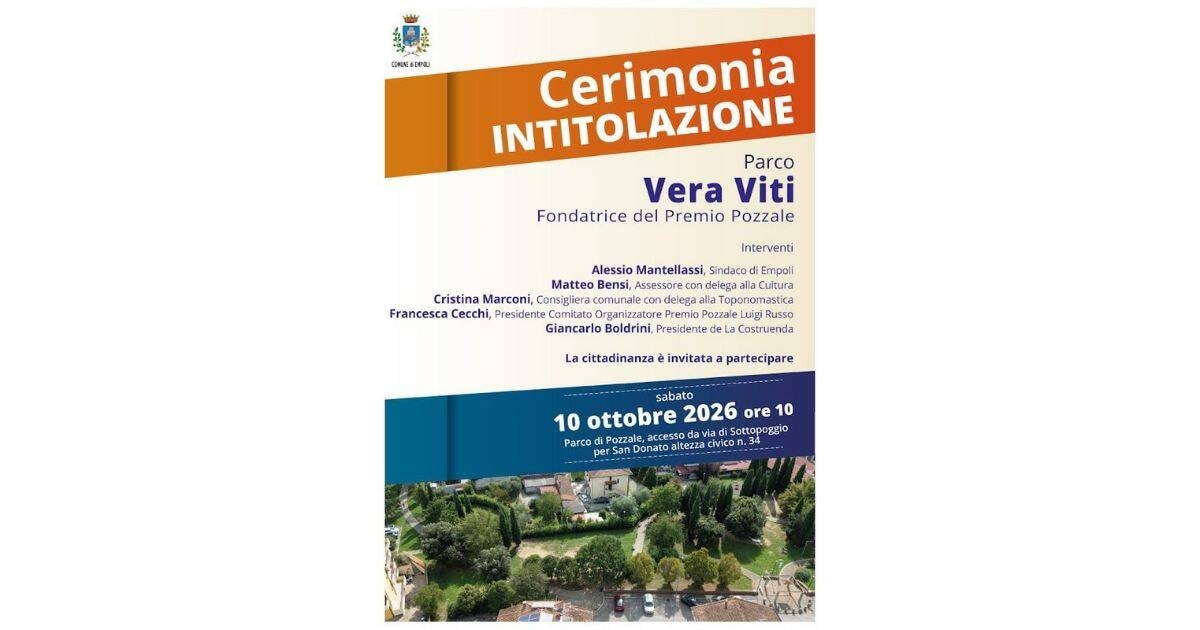 locandina parco vera viti