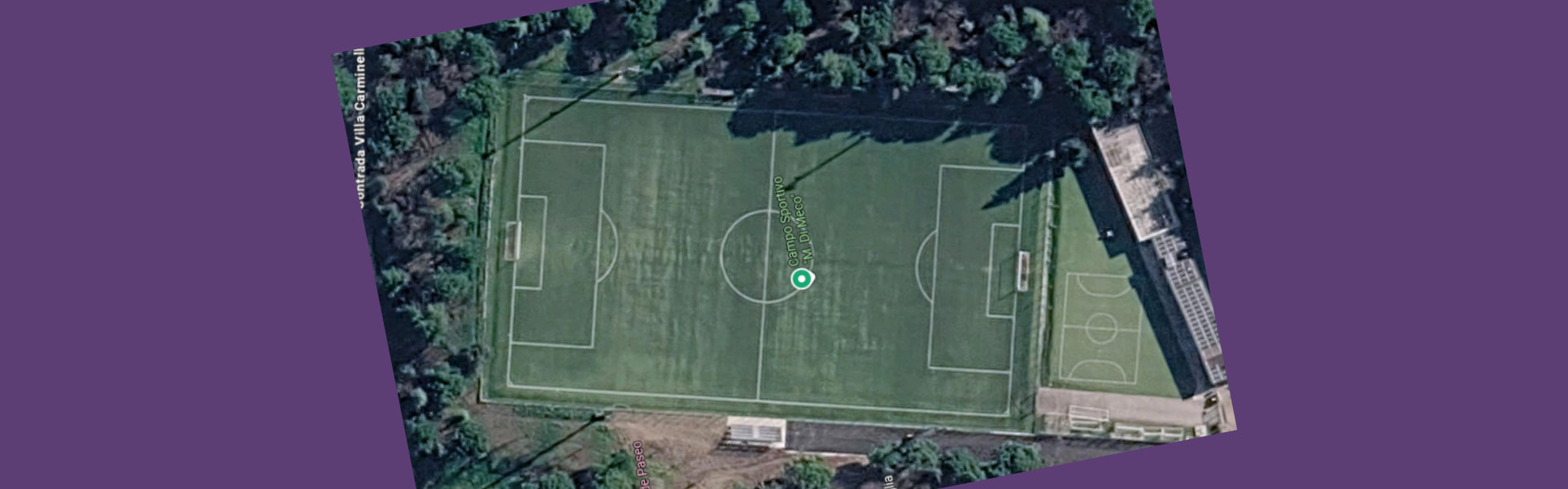 Foto aerea del Campo Sportivo Di Meco