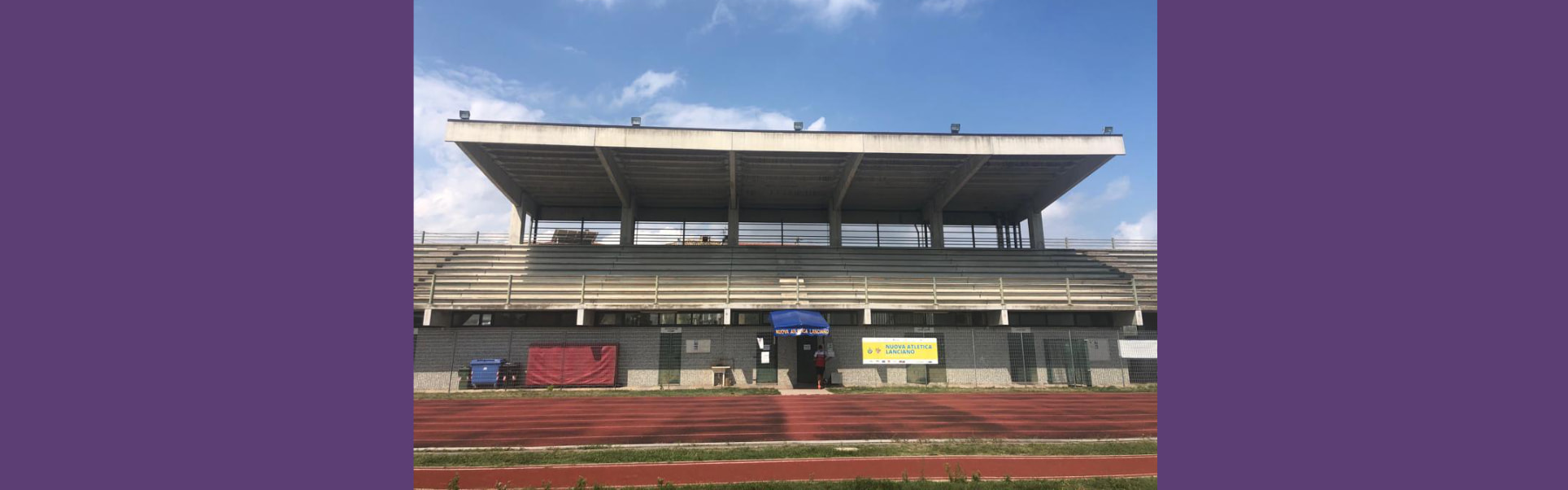 Foto aerea della Pista d'atletica "S. Orecchioni"