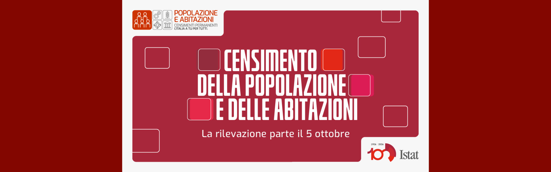 Locandina save the date per il censimento 2026