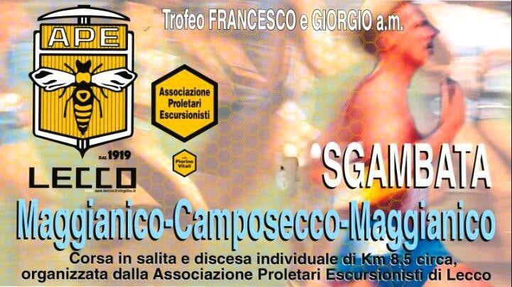 Logo APE Lecco e atleta stilizzato che corre