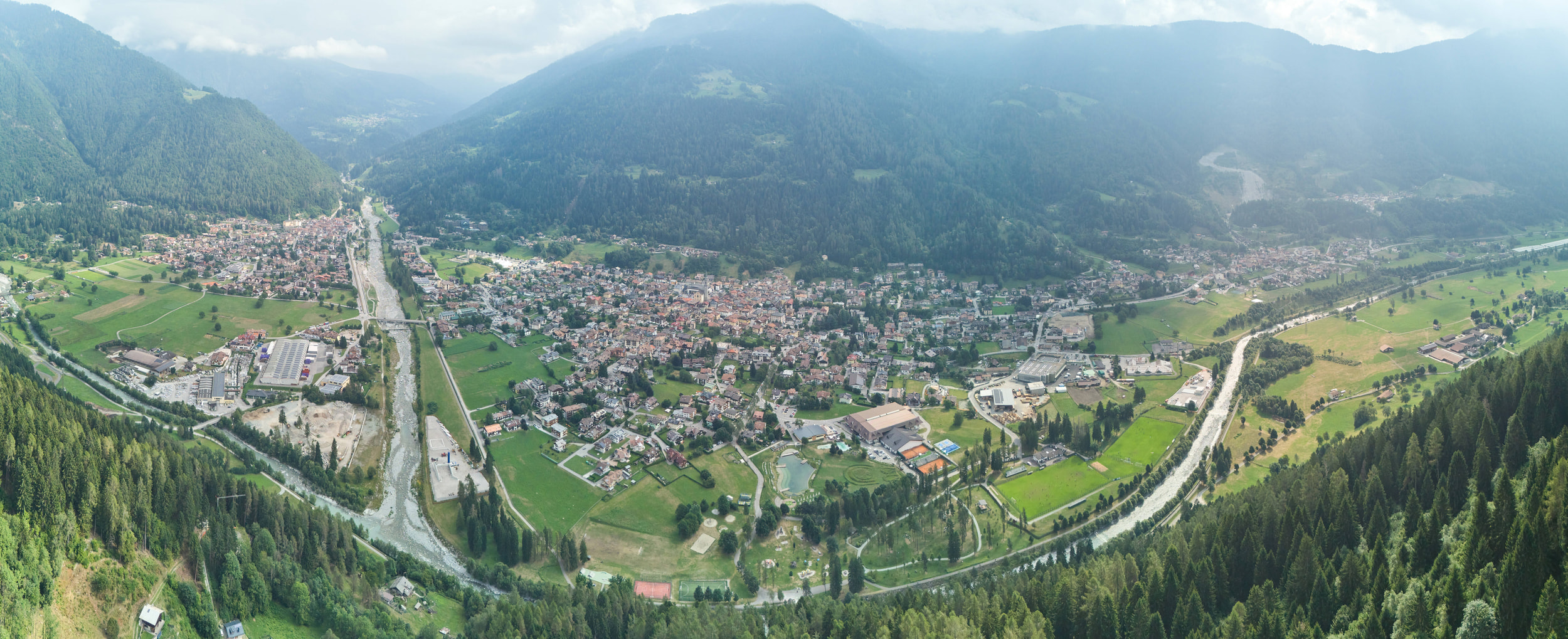 Panoramica Pinzolo Carisolo Giustino e Massimeno