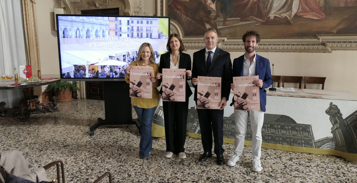 La presentazione di CioccolandoVi 2026 in Sala Stucchi a Palazzo Trissino