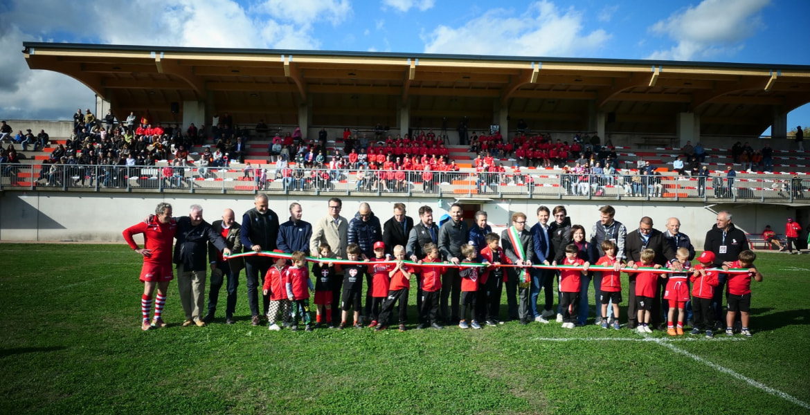 Inaugurata la nuova tribuna coperta della Rangers Rugby Arena
