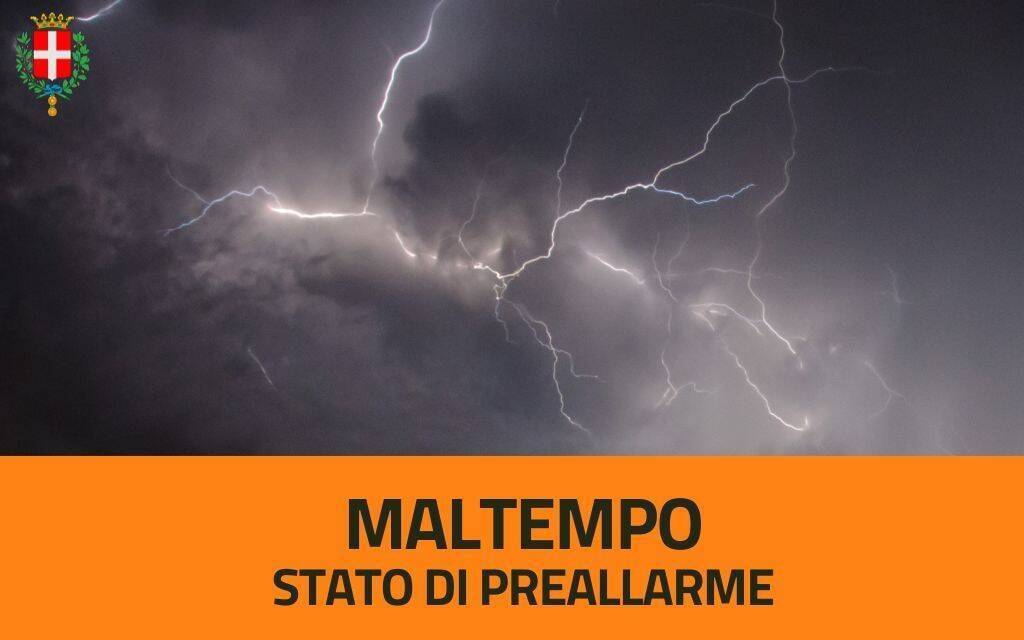 Immagine: Stato di preallarme (arancione)