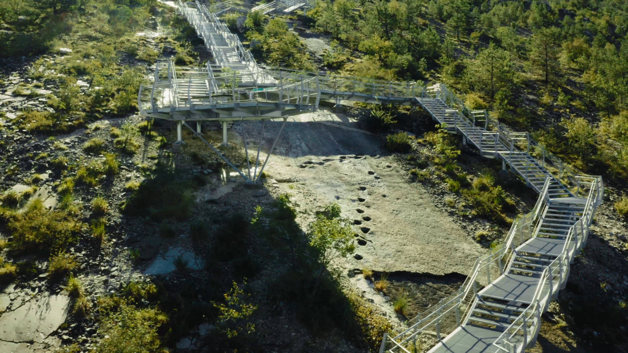 passerella orme dei dinosauri