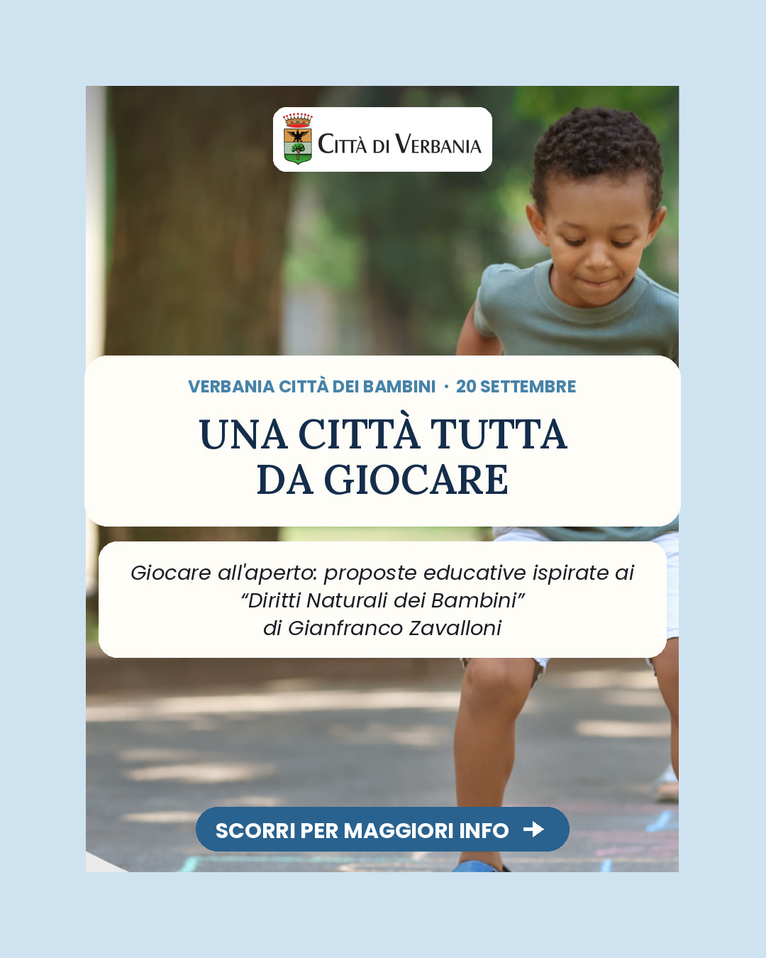 Un volantino segnala i prossimi eventi in calendario
