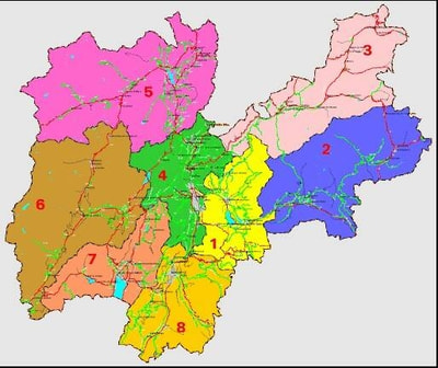 Mappa strade provinciali
