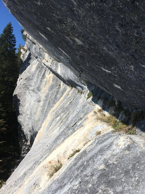 falesia per arrampicata al monte mezza