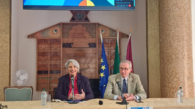 La coordinatrice del Comitato organizzatore di Didacta Italia, Anna Paola Concia, e il sindaco Filippo Paolini