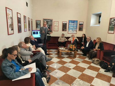 L'intervento del Sindaco Filippo Paolini durante la conferenza stampa