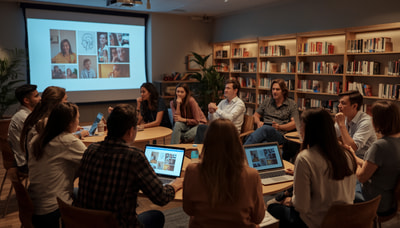 Immagine di ragazzi che partecipano a un workshop di intelligenza artificiale 