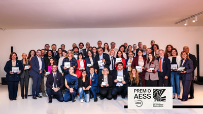 foto di gruppo durante la premiazione Aess, Modena, 16 aprile 2026