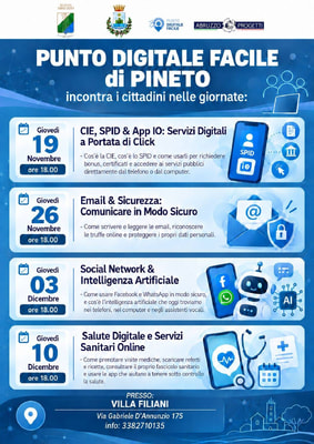 Calendario incontri facilitazione digitale