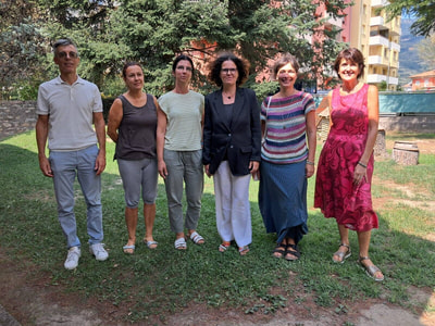 Nella Foto la Sindaca con l' Assessora Silvia Valduga, Lavarini ed i componenti dei nidi