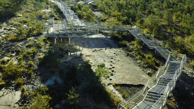 passerella orme dei dinosauri