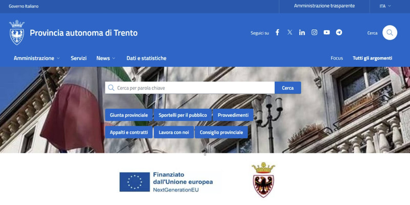 Portale istituzionale della Provincia, online la nuova versione Portale istituzionale della Provincia, online la nuova versione