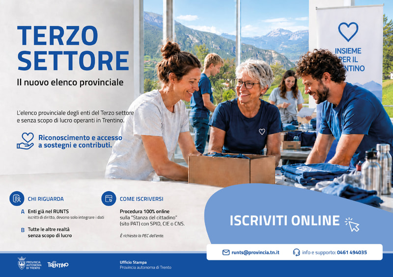 Terzo Settore: l’iscrizione al nuovo elenco provinciale