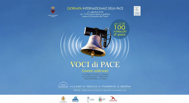 "Voci di Pace", lunedì 21 settembre i 100 rintocchi di Maria Dolens in diretta con le scuole trentine