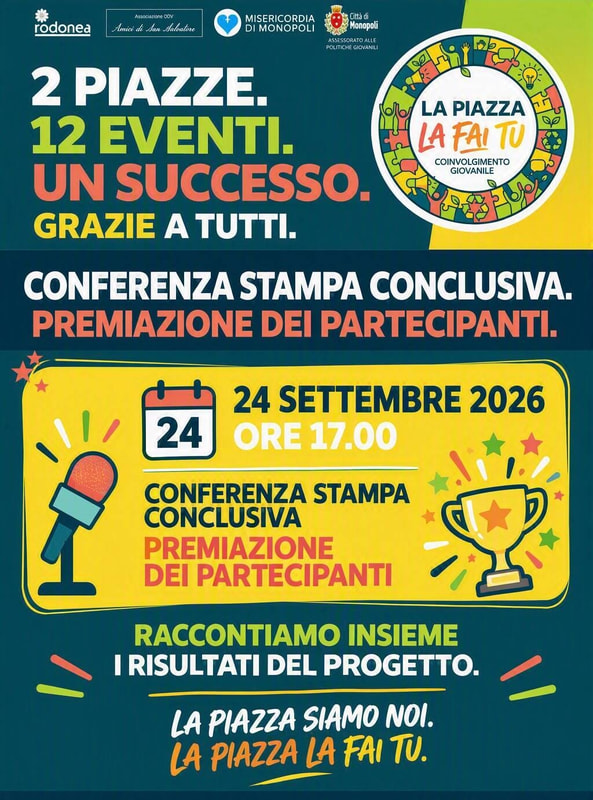 La Piazza la fai tu, conferenza stampa conclusiva