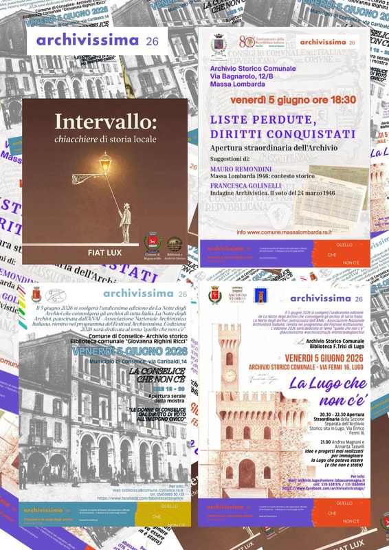Locandine Archivissima a Conselice, Lugo e Massa Lombarda.