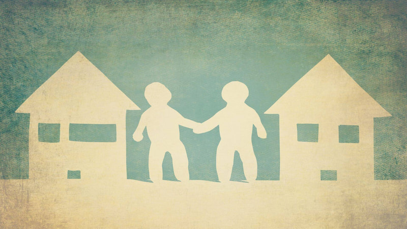 grafica solidarietà tra vicini 