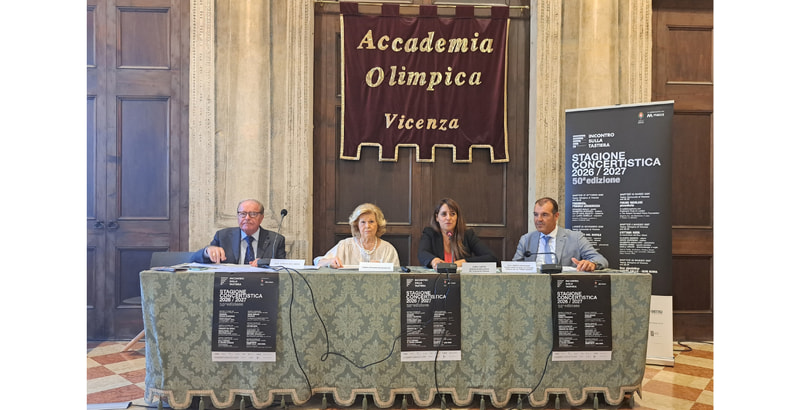 Il tavolo dei relatori alla presentazione di Incontro sulla tastiera stagione 2026-2027