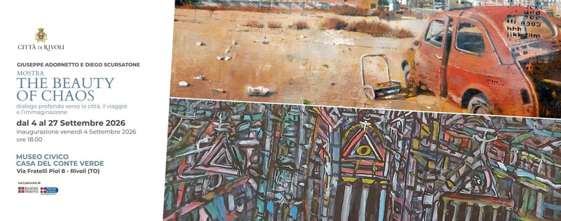 "The Beauty of Chaos": le opere di Giuseppe Adornetto e Diego Scursatone in mostra alla Casa del Conte Verde