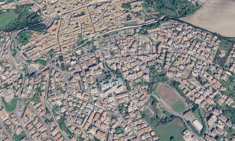 Immagine aerea di Tarquinia