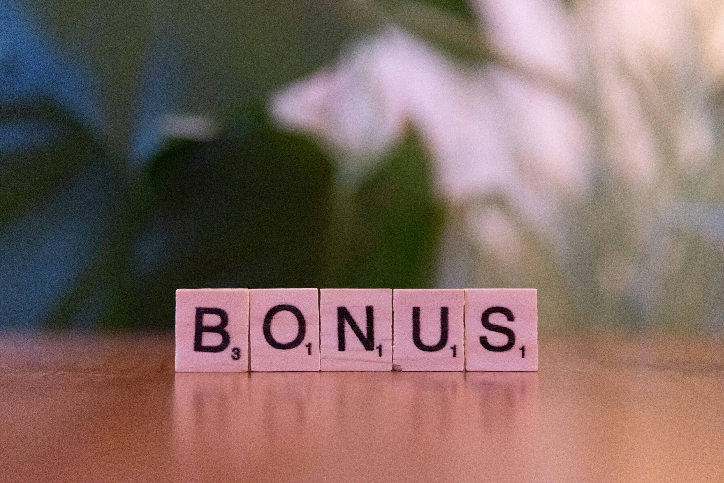 scritta bonus
