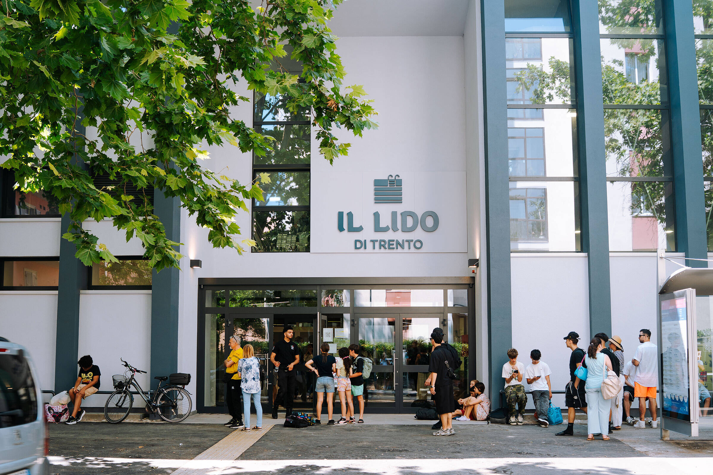 Centro sportivo Manazzon, ingresso al lido